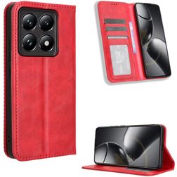Mobigear Sensation Xiaomi 14T Wallet case - Red