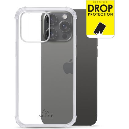 My Style Protective Flex Transparentní iPhone 15 Pro Max Flexibilní TPU Zadní kryt odolný proti nárazům - Průhledná