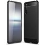 Mobigear Brushed Slim Sony Xperia 10 III Flexibilní TPU Zadní kryt - Černá