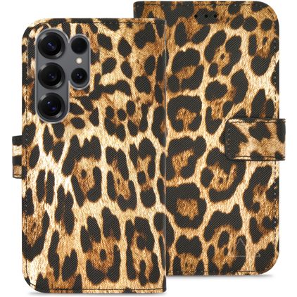 My Style Flex Wallet Samsung Galaxy S25 Ultra Pungetui med Seddelrum - Wild Leopard