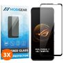 Mobigear Premium ASUS ROG Phone 7 Szkło hartowane Ochrona ekranu - Kompatybilna z etui - Czarny (3 szt.)
