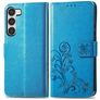 Mobigear Clover Samsung Galaxy A54 Funda tipo libro Cartera - Azul