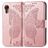 Mobigear Butterfly Samsung Galaxy Xcover 7 Funda tipo libro Cartera - Oro rosa