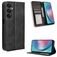 Mobigear Sensation Samsung Galaxy M55 Funda tipo libro Cartera - Negro