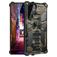 Mobigear Armor Stand Samsung Galaxy S22 Ultra Funda Plástico rígido Carcasa Antigolpes con soporte - Verde