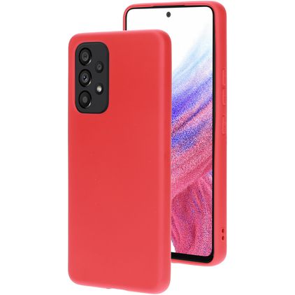Mobiparts Samsung Galaxy A53 Silikon Etui plecki - Scarlet Red