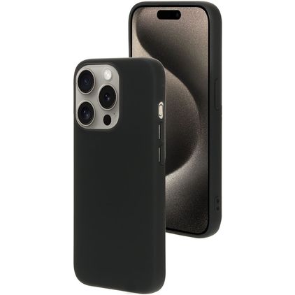 Mobiparts iPhone 15 Pro Silicone Back cover - Nero