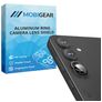 Mobigear Single Samsung Galaxy S24 Vidro temperado Protetor de lentes da câmara - Compatível com capas - Preto