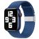 Mobigear Braided Bracelete Nylon Fecho dobrável para Apple Watch - 49/46/45/44 mm - Azul escuro