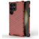 Mobigear Honeycomb Samsung Galaxy S24 Ultra Hard Case Back cover Shockproof - Red