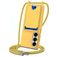 Mobigear Lanyard Card Samsung Galaxy S26 Silikone Cover med snor og kortholder - Gul