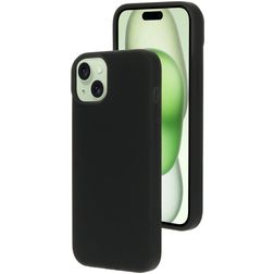 Mobiparts iPhone 15 Plus Silikoni MagSafe Suojakuori - Musta