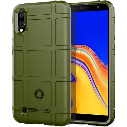 Mobigear Rugged Shield Samsung Galaxy A01 Core Flexibel TPU Skal Stötsäkert - Grön