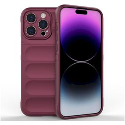 Mobigear Bumpy iPhone 15 Pro Max Flexible TPU Back cover - Burgundy