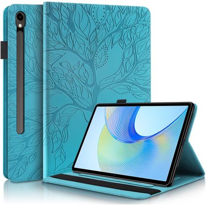 Mobigear Tree Samsung Galaxy Tab S10 FE Plus Funda tipo libro + Portalápices - Azul