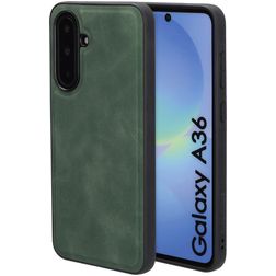 Mobiparts Classic Samsung Galaxy A36 MagSafe TPU / Leatherette Back cover - Emerald Green