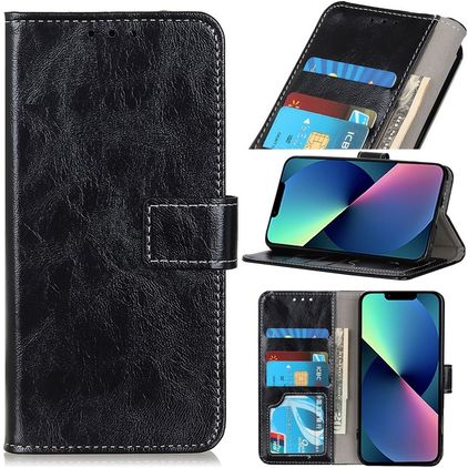 Mobigear Basic iPhone 14 Pungetui med Seddelrum - Sort