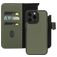 Mobiparts iPhone 15 Pro Max MagSafe Case Genuine Leather Detachable 2-in-1 Wallet Case Wallet - Green