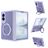 Mobigear 360 Rotating Ring Samsung Galaxy Z Fold 8 MagSafe Plástico rígido Capa traseira com anel - Roxo
