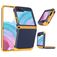 Mobigear Non-slip Armor Samsung Galaxy Z Flip 5 Tvrdý plast Zadní kryt odolný proti nárazům - Modrá / Žlutá