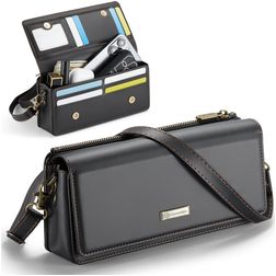 CaseMe ME30 Crossbody Puhelinlaukku - Large - Musta