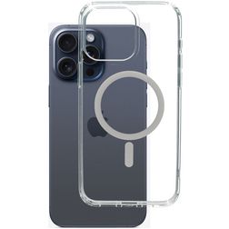 Mobiparts Hardcover Transparente iPhone 15 Pro Max MagSafe Funda Plástico rígido Carcasa - Transparente
