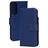 Mobiparts Wallet Samsung Galaxy S25 Edge Genuine Leather Wallet case - Blue