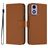 Mobigear Urban Wallet Motorola Moto E14 Funda tipo libro Cartera - Marrón