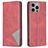 Mobigear Rhombus Slim iPhone 15 Pro Max Cover a libro - Rosso