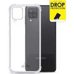 My Style Protective Flex Transparentní Samsung Galaxy A12 Flexibilní TPU Zadní kryt odolný proti nárazům - Průhledná