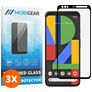 Mobigear Premium Google Pixel 4 Tempered Glass Screen Protector - Case Friendly - Black (3-Pack)
