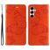 Mobigear Butterfly Samsung Galaxy A26 Pungetui med Seddelrum - Orange