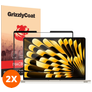GrizzlyCoat Premium MacBook Air 15 tommer (2023-2026) Skærmbeskytter Folie - Case Friendly (2-pak)