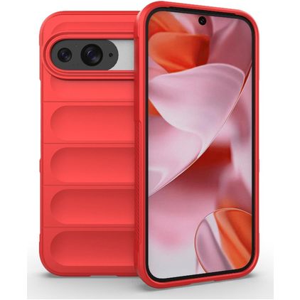 Mobigear Bumpy Google Pixel 9 Pro TPU flexível Capa traseira - Vermelho