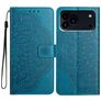 Mobigear Mandala iPhone 18 Pro Max Plånboksfodral med sedelfack - Blå