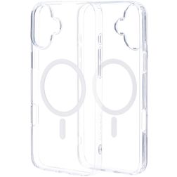 Mobiparts Hardcover Transparent iPhone 16 Plus MagSafe Fodral Hårdplast Skal - Transparent
