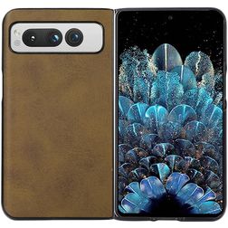 Mobigear Excellent Google Pixel Fold Fodral Hårdplast Skal - Brun