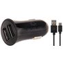 Mobilize Dual USB Cargador de coche USB-C 1 m 12W 2,4A - Negro