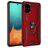 Mobigear Armor Ring Samsung Galaxy A71 Hardcase Back cover Antiurto con anello - Rosso