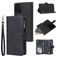 Mobigear Zipper iPhone 12 Pungetui med Seddelrum - Sort