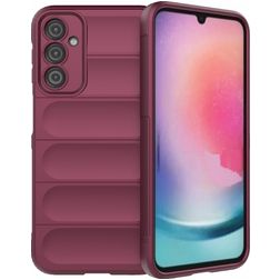 Mobigear Bumpy Samsung Galaxy A24 TPU flessibile Back cover - Bordeaux