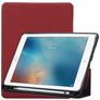 Mobigear Tri-Fold Gel iPad Pro 10.5 Inch (2017) TPU / Leatherette Wallet case + Stylus Holder - Burgundy