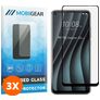 Mobigear Premium HTC Desire 20 Pro Vidro temperado Película de ecrã - Compatível com capas - Preto (Pack de 3)