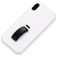 Mobigear Rubber Ring iPhone XS Max Plástico rígido Capa traseira com anel - Branco