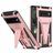 Mobigear Armor Stand Google Pixel 6 Pro Funda Plástico rígido Carcasa Antigolpes con soporte - Oro rosa