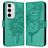 Mobigear Butterfly Samsung Galaxy S24 FE Cover a libro portafoglio - Verde