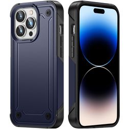 Mobigear Slim Armor iPhone 14 Pro Funda Plástico rígido Carcasa Antigolpes - Azul