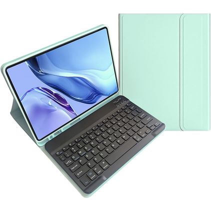 Mobigear Keys iPad 10 (2022) QWERTY Bluetooth Keyboard Wallet case + Stylus Holder - Mint
