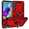 Mobigear Armor Ring Samsung Galaxy A35 Plástico rígido Capa traseira Antichoque com anel - Vermelho