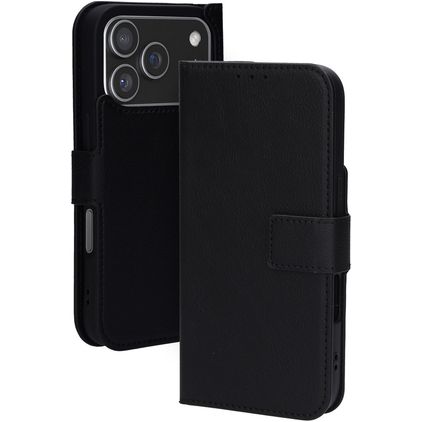 Mobiparts Classic Wallet iPhone 17 Pro MagSafe Cover a libro - Nero